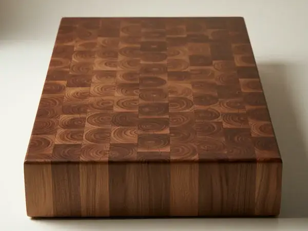 American walnut butcher block countertop with hand-rubbed natural oil finish